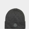 Beanie Tonal Rubber Logo Grey