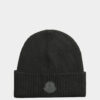 Beanie Tonal Rubber Logo Black