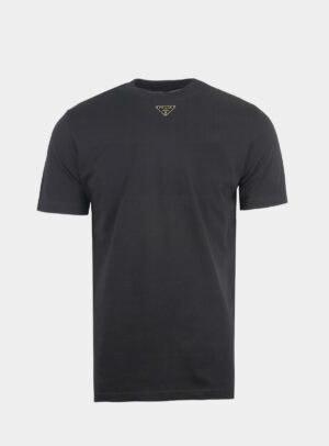 T-shirt Steel Patch Neck Black