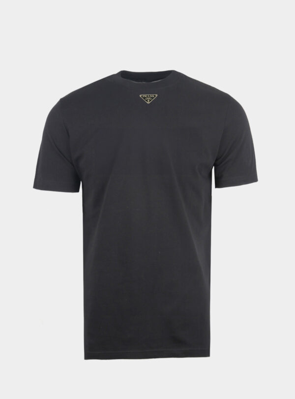 T-shirt Steel Patch Neck Black