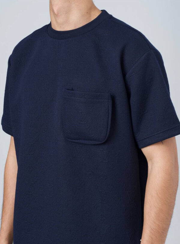 T-shirt Signature 3D Pocket Monogram navy