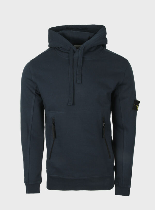 Hoodie Zipper Pocket Navy Blue