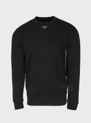 Sweater Triangle Neck Patch Black