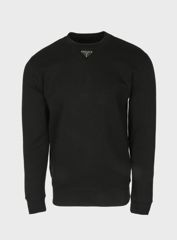 Sweater Triangle Neck Patch Black