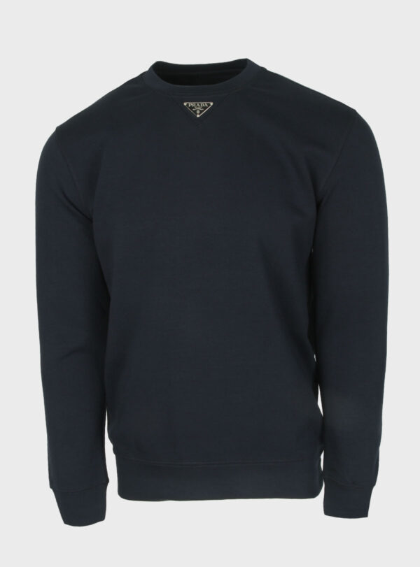 Sweater Triangle Neck Patch Antraciet