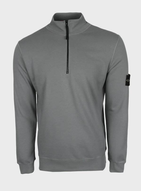 Sweater Quarter Zipper Compass Patch