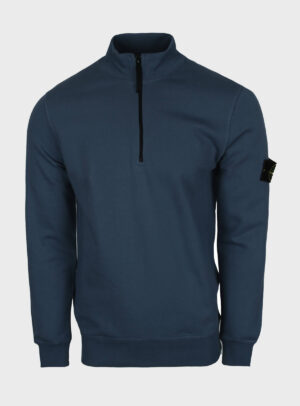 Sweater Quarter Zipper Compass Patch