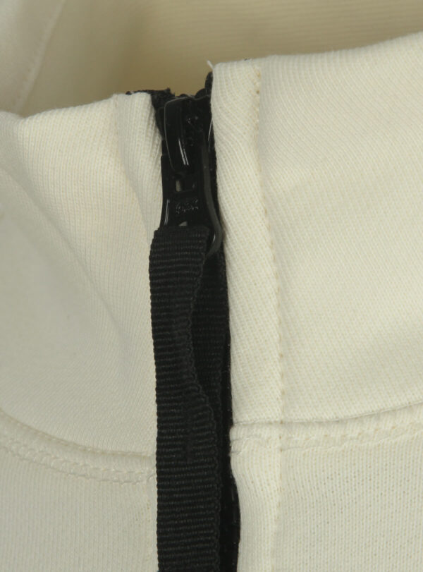 Sweater Quarter Zipper Compass Patch