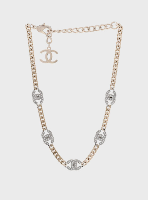 Necklace Crystal Chain CC Link Choker