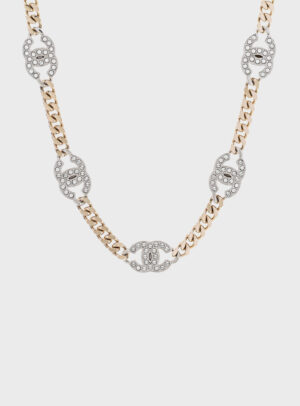 Necklace Crystal Chain CC Link Choker