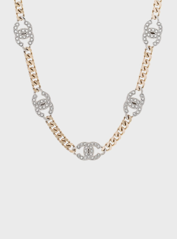 Necklace Crystal Chain CC Link Choker