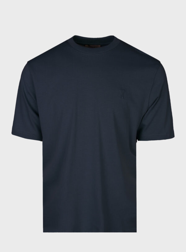 T-Shirt Heart Chest Logo Navy