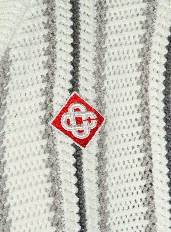 T-shirt Striped Crochet-Knit