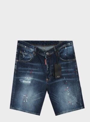 Denim Short DSQ Brown Plaque
