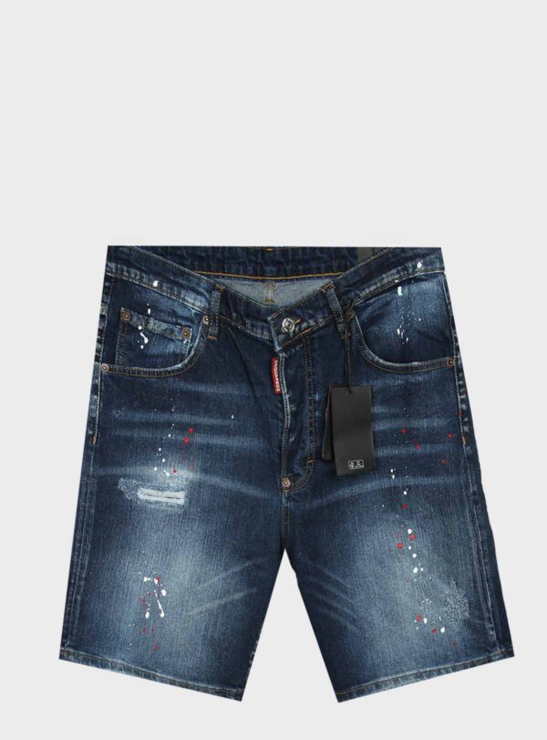Denim Short DSQ Brown Plaque