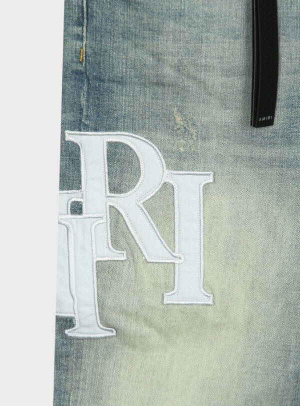 Denim Short Amiri Emblem