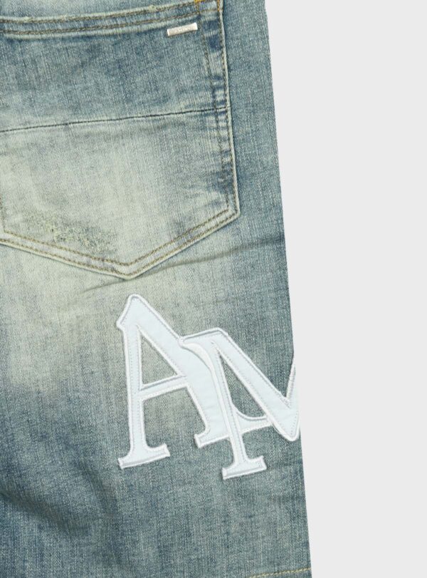 Denim Short Amiri Emblem