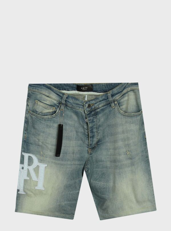 Denim Short Amiri Emblem
