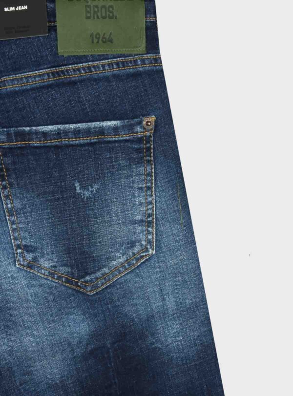 Denim Short DSQ Green Patch