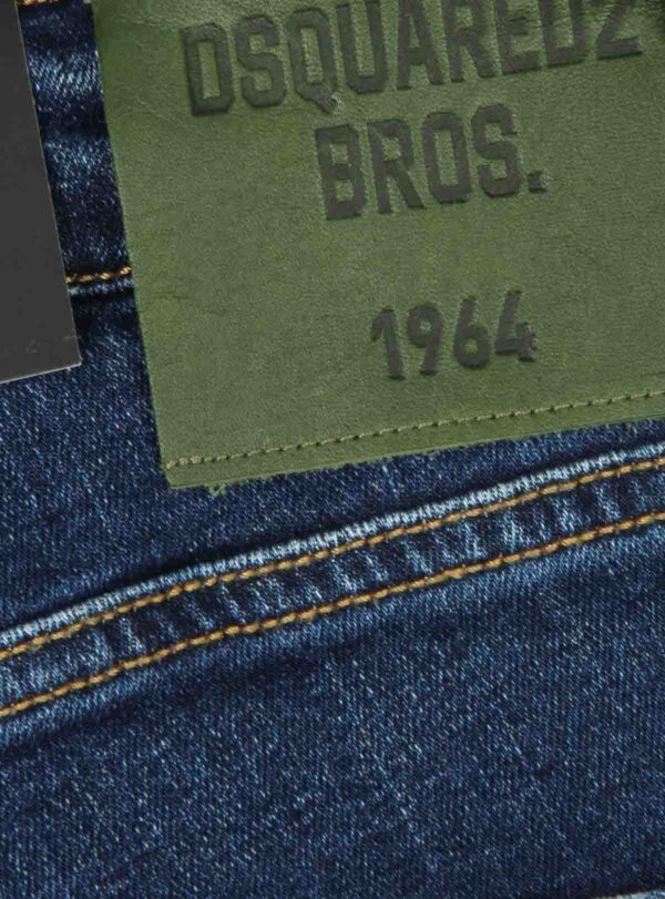 Denim Short DSQ Green Patch