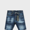 Denim Short DSQ Green Patch