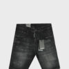 Denim Short DSQ Black on Patch