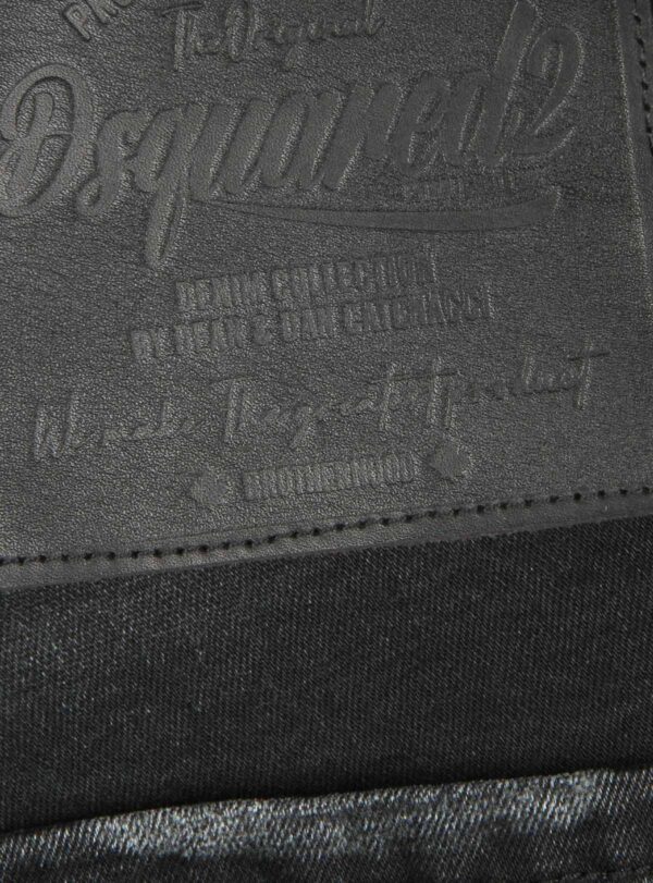 Denim Short DSQ Black on Patch