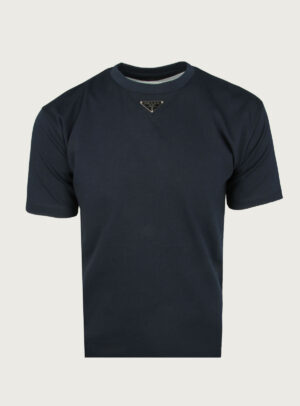 T-shirt Steel Patch Neck Navy Blue