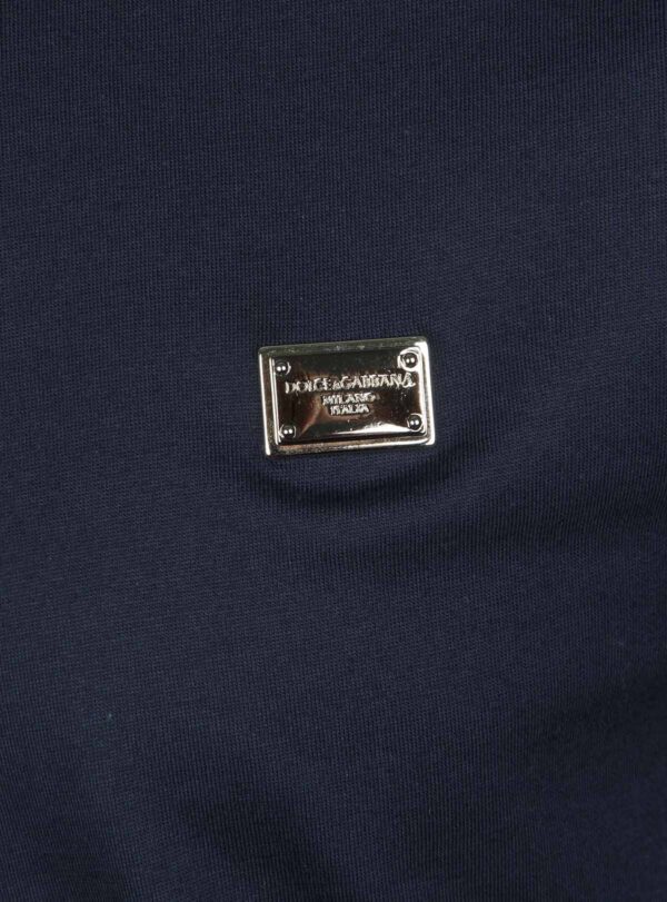 T-shirt Steel Logo Plaque Navy Blue