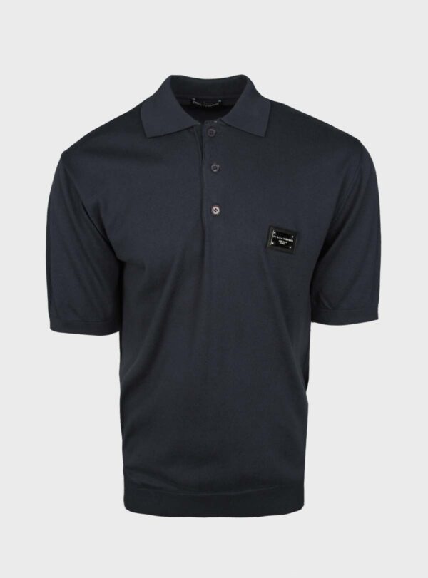 Polo Steel Logo Plaque Navy Blue