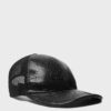 Cap Baseball Leather GG Canvas