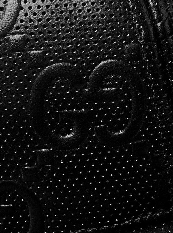 Cap Baseball Leather GG Canvas