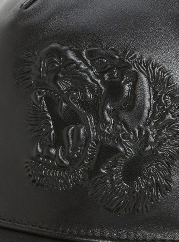 Cap Baseball GG Leather Lion