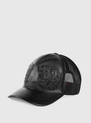 Cap Baseball GG Leather Lion