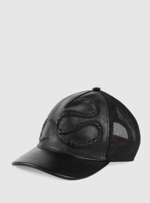 Cap Baseball GG Leather Snake