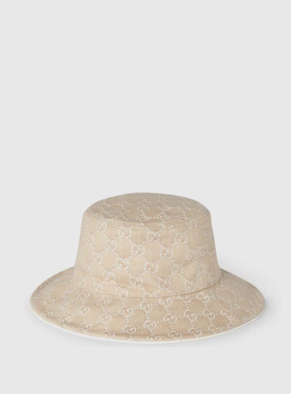 Cap Bucket Hat GG Canvas White