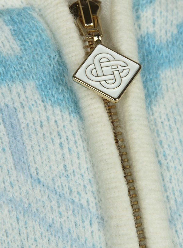 Seater Monogram Mohair Blend Zip Up