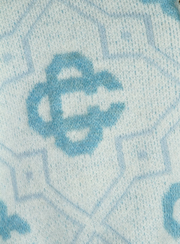 Seater Monogram Mohair Blend Zip Up