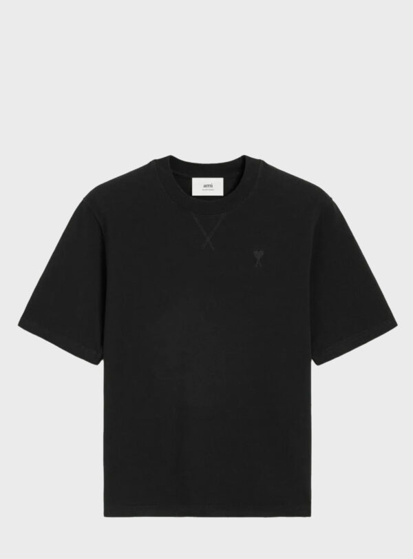 T-Shirt Heart Chest Black Logo