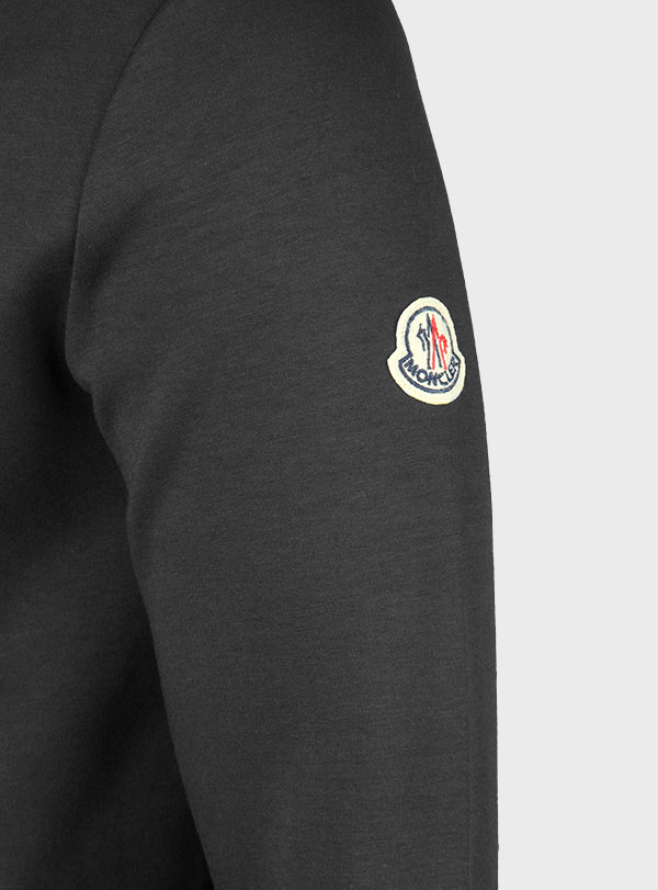 Sweater Tricolor-Trimmed Zip-Up