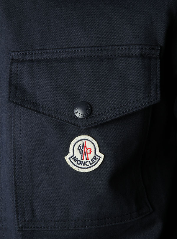 Jacket Gabardine Zip-Up Navy