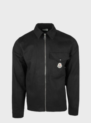 Jacket Gabardine Zip-Up Black