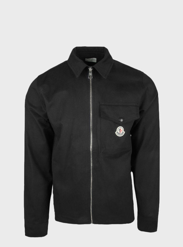 Jacket Gabardine Zip-Up Black