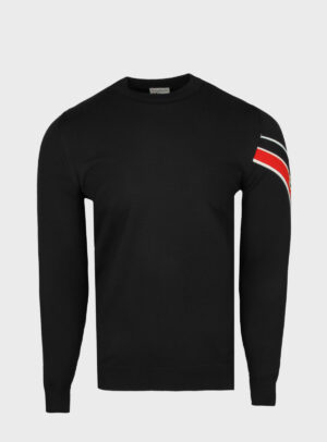 Sweater Knit Triclour Black