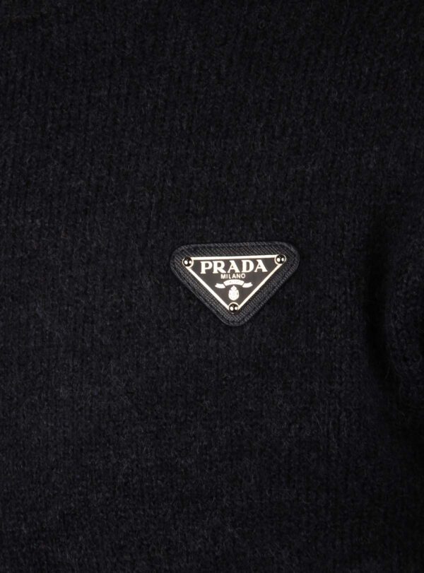 Sweater Knit Triangle Steel Logo Navy Blue