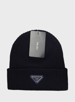 Beanie Triangle Logo Patch Navy Blue