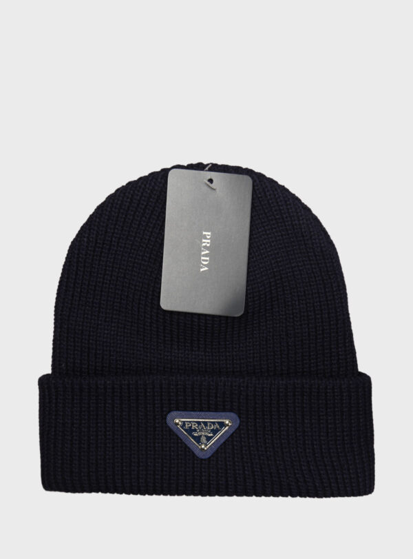 Beanie Triangle Logo Patch Navy Blue