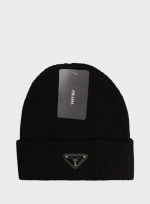 Beanie Triangle Logo Patch Black