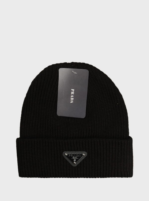 Beanie Triangle Logo Patch Black