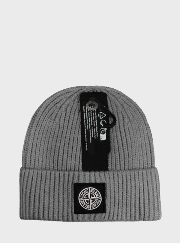 Beanie Compass Patch Grey